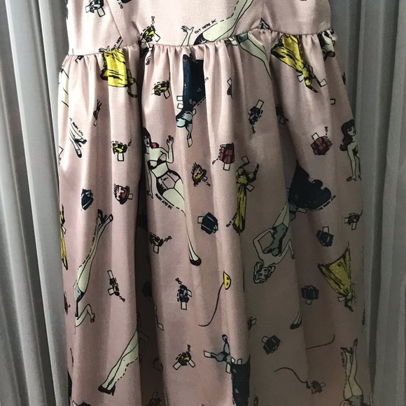 Smak Parlour Fun Retro Print Dress with Pockets - Picture 2 of 9